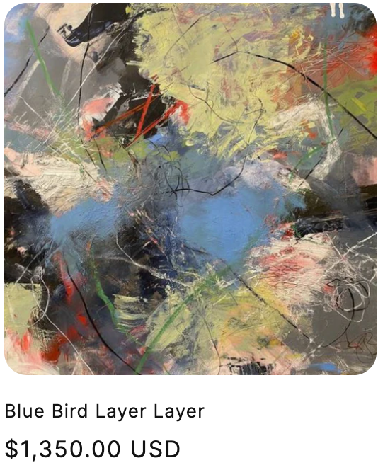 Layer Layer Blue Bird  38 W x 28 H